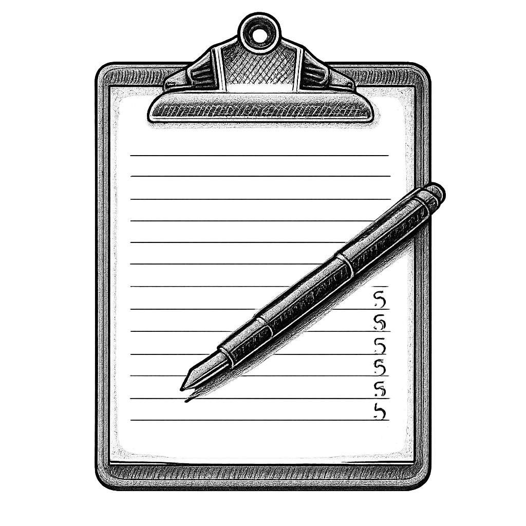 Black and white illustration of a quote - transparent pest control pricing